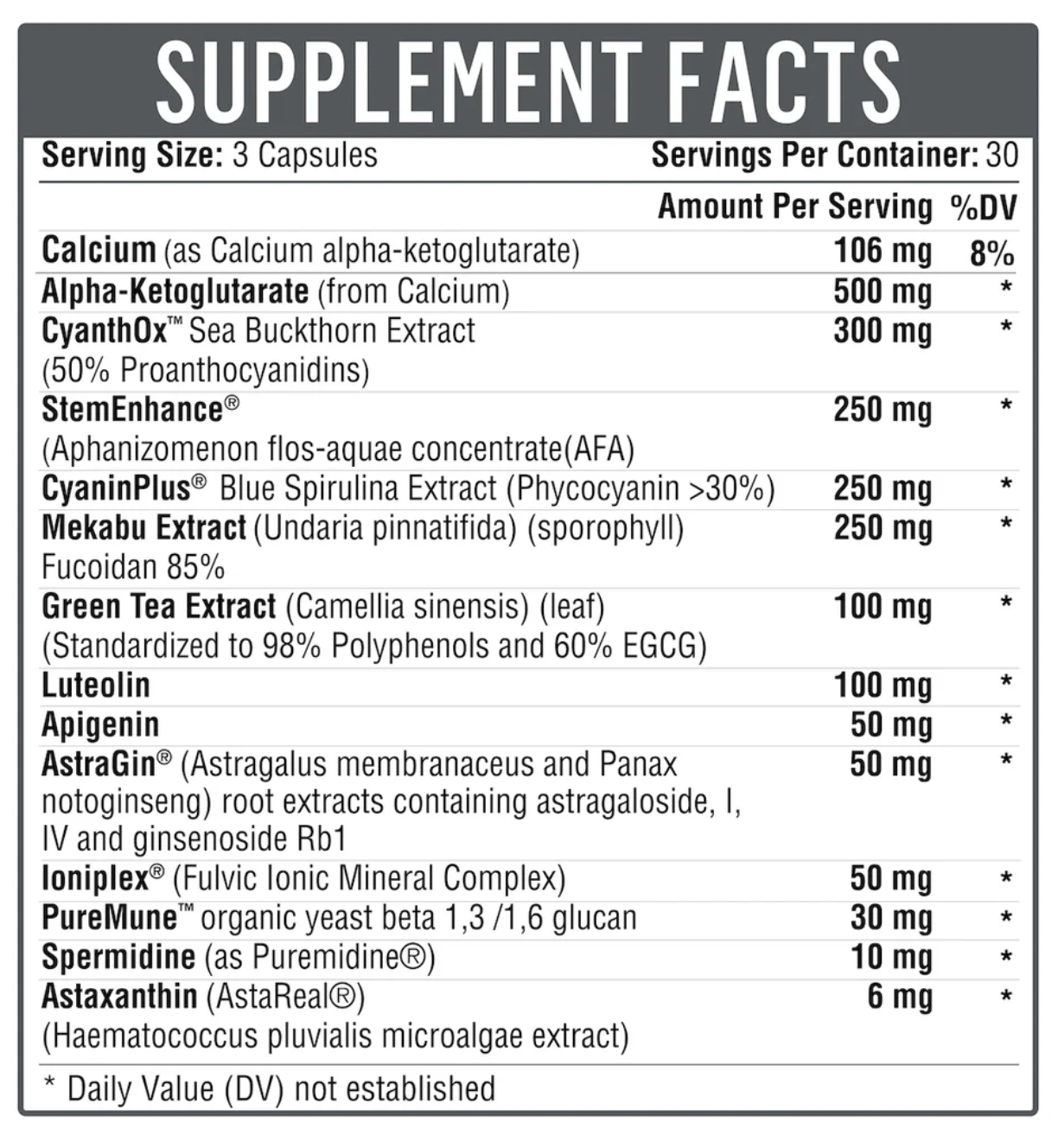 PRIME TIME+ (AUTOPHAGY) 90 Caps * Healthgevity Supplement - Conners Clinic