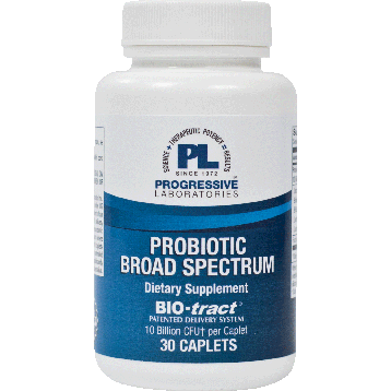 Probiotic Broad Spectrum 30 Caplets    * Progressive Professional Supplement - Conners Clinic