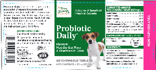 Probiotic Daily 60 chew tabs for pets Terry Naturally Supplement - Conners Clinic