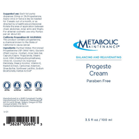 Thumbnail for Progeste Cream (Natural) * Metabolic Maintenance Supplement - Conners Clinic