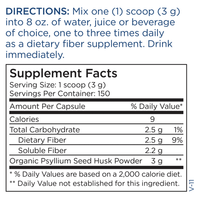 Thumbnail for Psyllium Husk Powder * Metabolic Maintenance Supplement - Conners Clinic