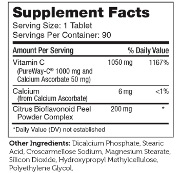 PureWay-C  1,000mg (90 Capsules)    * Zahler Supplement - Conners Clinic