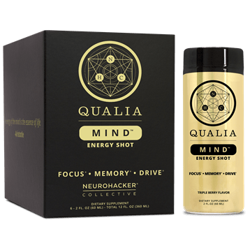 Qualia Nootropic Energy - MIND 2 oz Shot 6-Pack      * Neurohacker Supplement - Conners Clinic