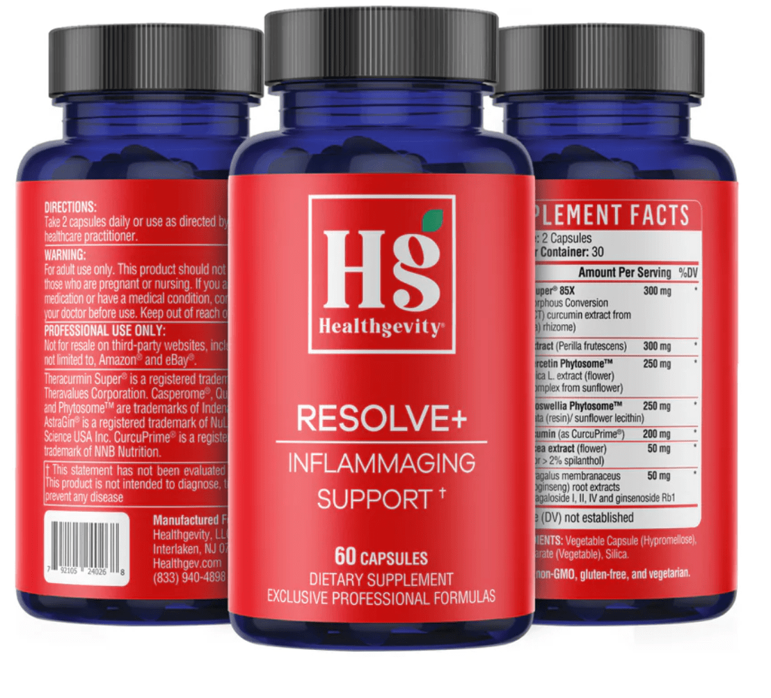 RESOLVE+ 60 Caps * Healthgevity Supplement - Conners Clinic