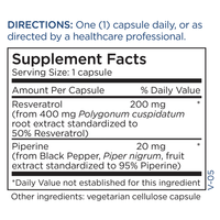Thumbnail for Resveratrol with Piperine * Metabolic Maintenance Supplement - Conners Clinic