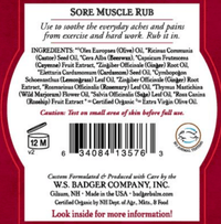 Thumbnail for Sore Muscle Rub * Badger Supplement - Conners Clinic
