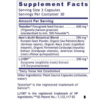 Thumbnail for Testosterone Premium - 90 caps.    * Premier Research Labs Supplement - Conners Clinic