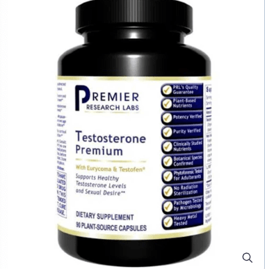 Testosterone Premium - 90 caps.    * Premier Research Labs Supplement - Conners Clinic