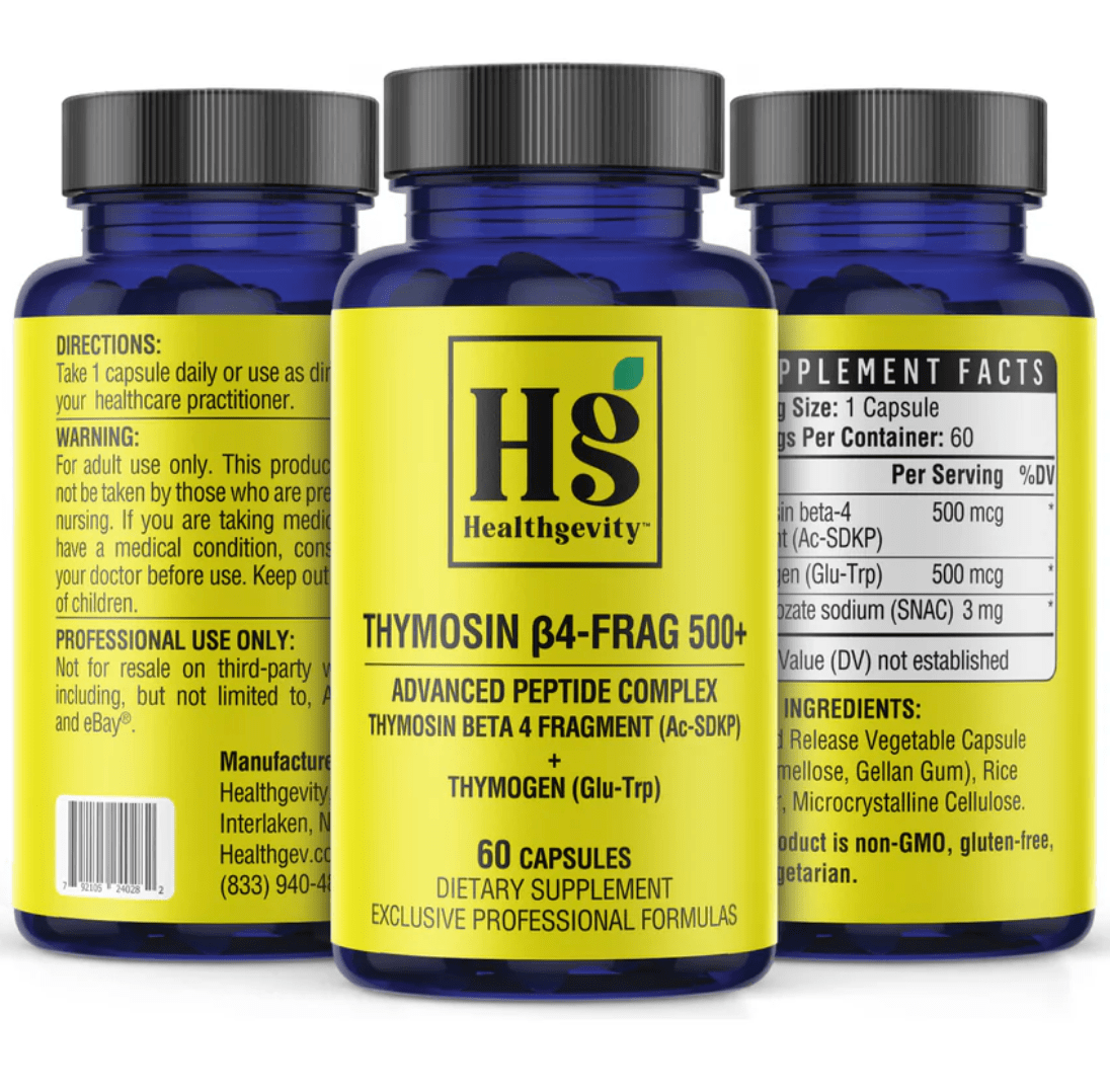 THYMOSIN BETA-4-FRAG 500+ 60 Caps * Healthgevity Supplement - Conners Clinic