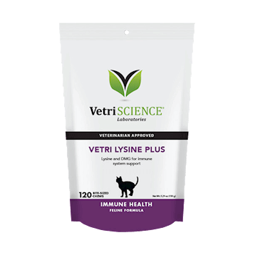 Vetri-Lysine Plus Chicken Liver 120 chew VetriScience Supplement - Conners Clinic