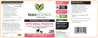 Thumbnail for Vetri Mega Probiotic 120 caps VetriScience Supplement - Conners Clinic