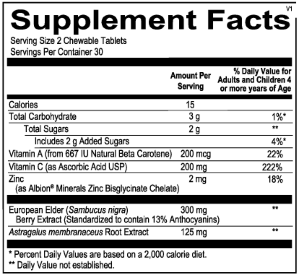 Vira Kid - children's chewable Ortho-Molecular Supplement - Conners Clinic