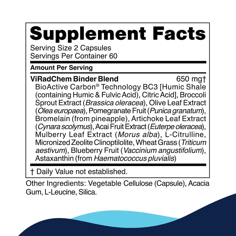 ViRadChem Binder - 120 Caps Cell Core Supplement - Conners Clinic