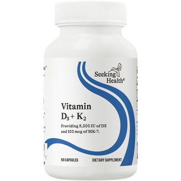 Vitamin D3 + K2 60 Capsules    * Seeking Health Supplement - Conners Clinic