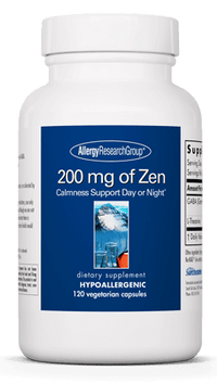 Thumbnail for 200 mg of Zen 120 Capsules Allergy Research Group - Conners Clinic