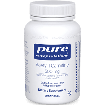 Acetyl-L-Carnitine 500 mg 60 vcaps * Pure Encapsulations Supplement - Conners Clinic