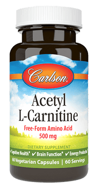 Thumbnail for Acetyl L-Carnitine 60 Capsules Carlson Labs Supplement - Conners Clinic