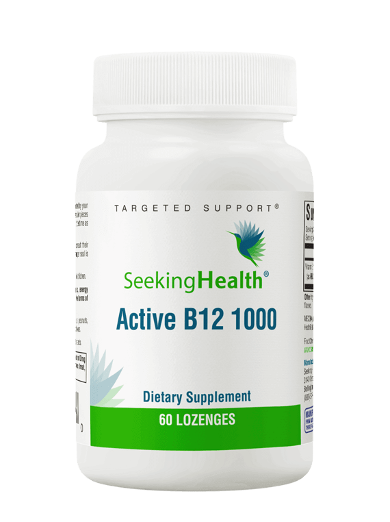 Active B12 1000 60 Lozenges Seeking Health Supplement - Conners Clinic