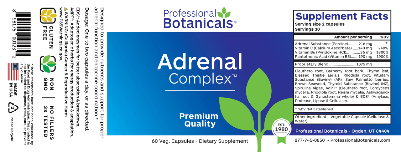 ADRENAL COMPLEX (60C) Biotics Research Supplement - Conners Clinic