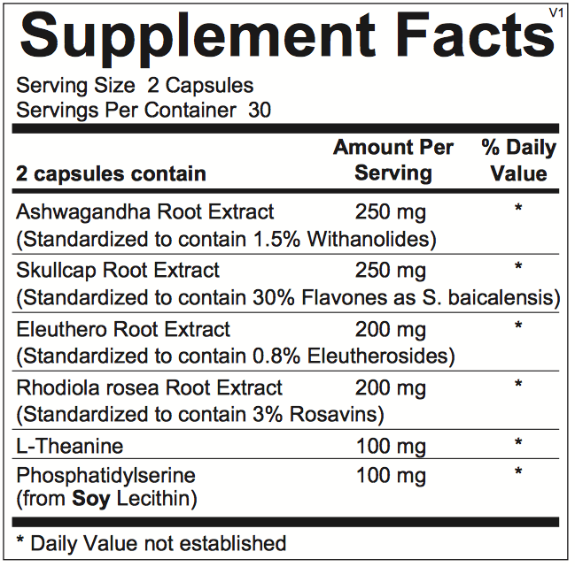 AdreneVive - 60 Caps Ortho-Molecular Supplement - Conners Clinic