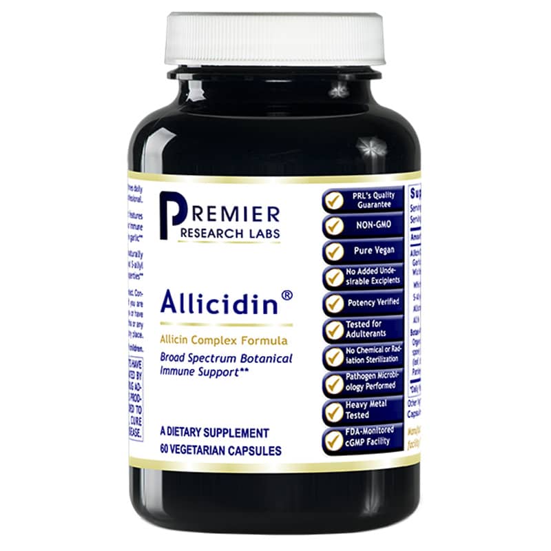 Allicidin - 60 Caps Premier Research Labs Supplement - Conners Clinic