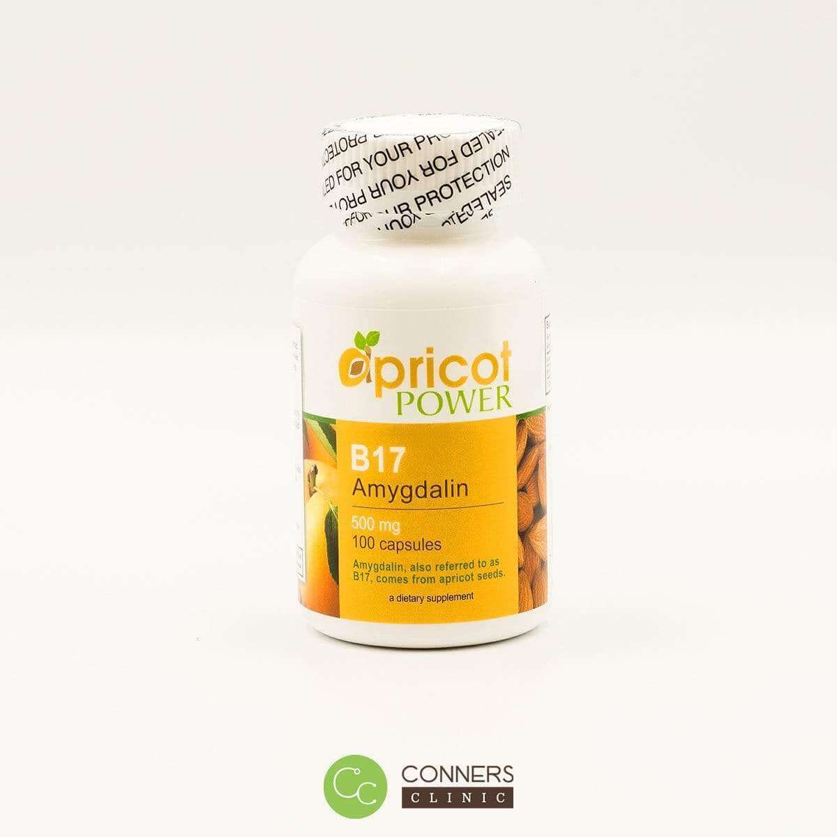 Apricot Power - B17/Amygdalin 500 mg Capsules Apricot Power Supplement - Conners Clinic