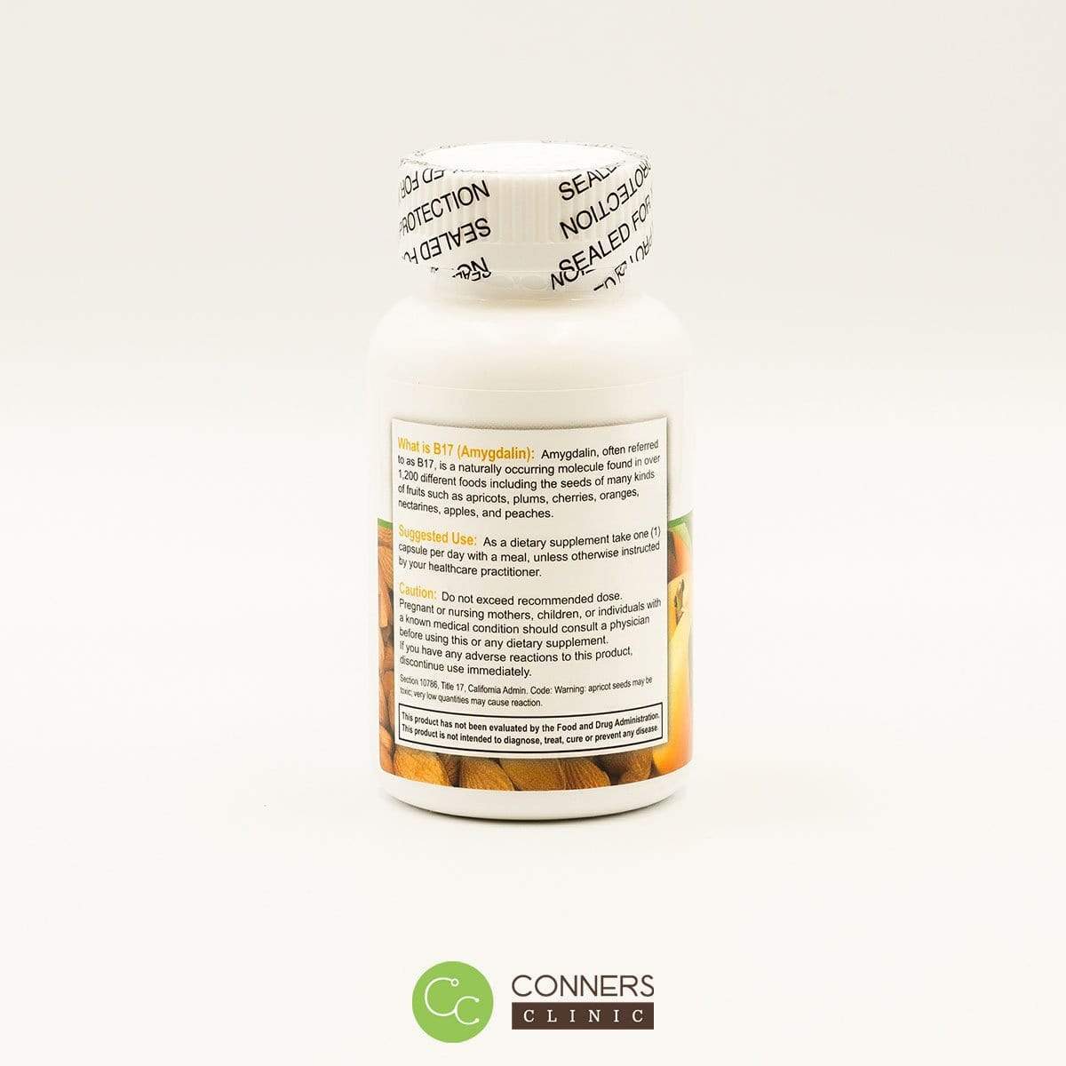 Apricot Power - B17/Amygdalin 500 mg Capsules Apricot Power Supplement - Conners Clinic