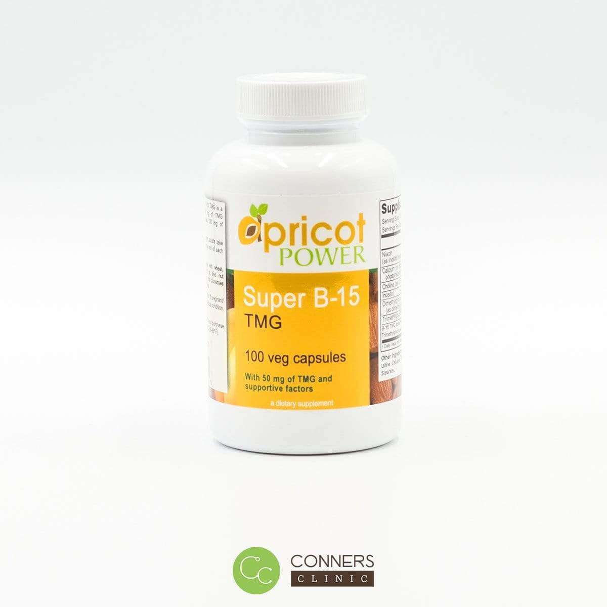 Apricot Power - Super B-15 TMG Apricot Power Supplement - Conners Clinic