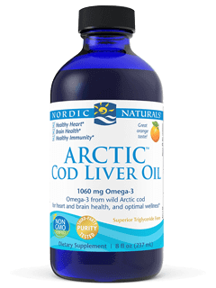 Arctic Cod Liver Oil Orange 8 fl oz Nordic Naturals Supplement - Conners Clinic