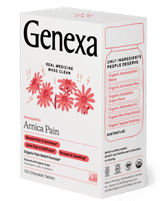 Arnica Pain 100 Tablets Genexa Supplement - Conners Clinic