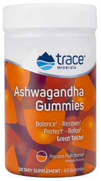 Thumbnail for Ashwagandha Gummies Passion Fruit Orange 60 Gummies Trace Minerals Supplement - Conners Clinic