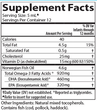 Baby's DHA 2 fl oz Carlson Labs Supplement - Conners Clinic