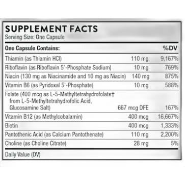 Basic B Complex 60 caps Thorne Supplement - Conners Clinic