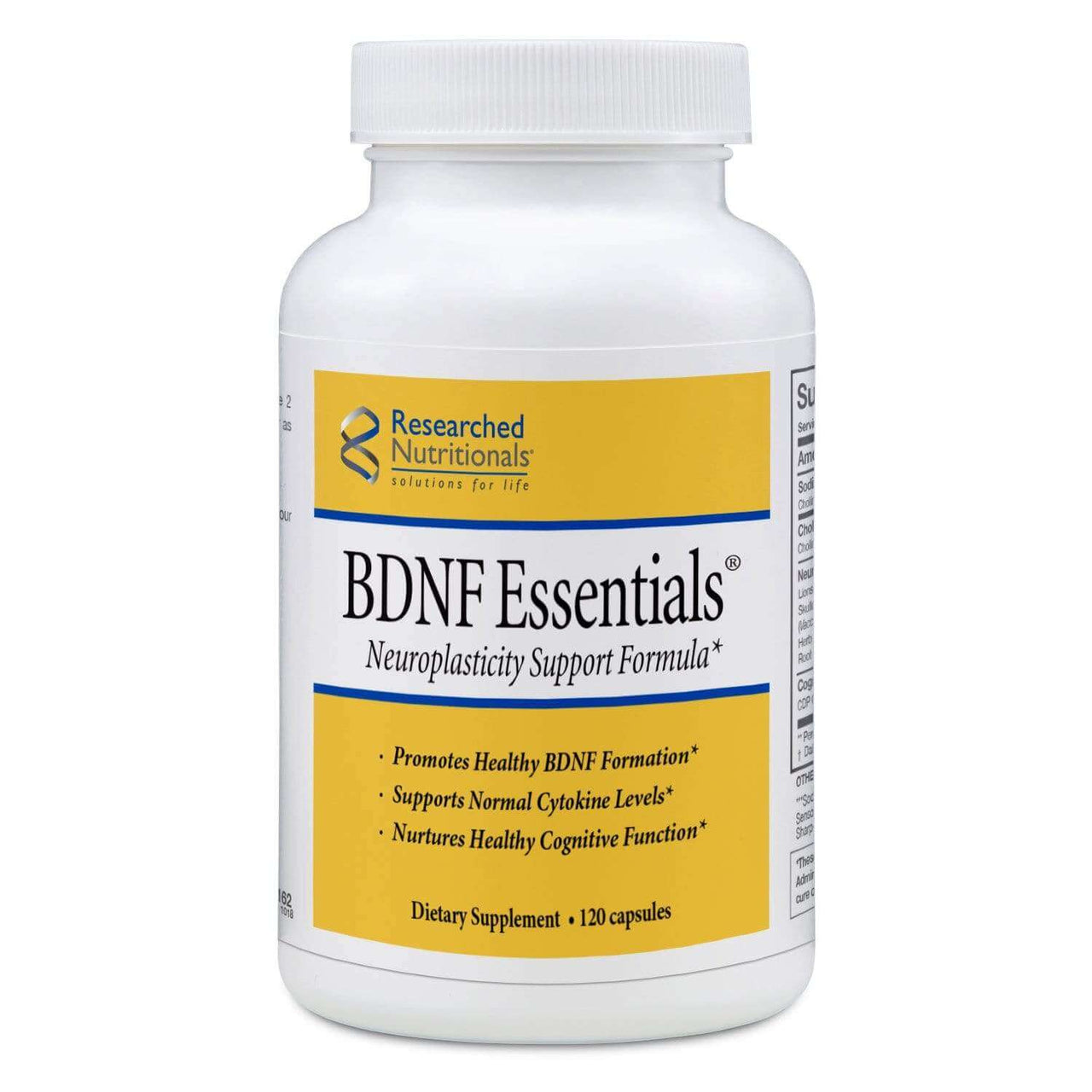 BDNF Essentials - 120 Capsules Researched Nutritionals Supplement - Conners Clinic
