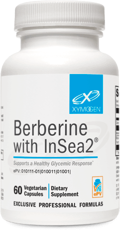Berberine with InSea2® 60 Capsules Xymogen Supplement - Conners Clinic
