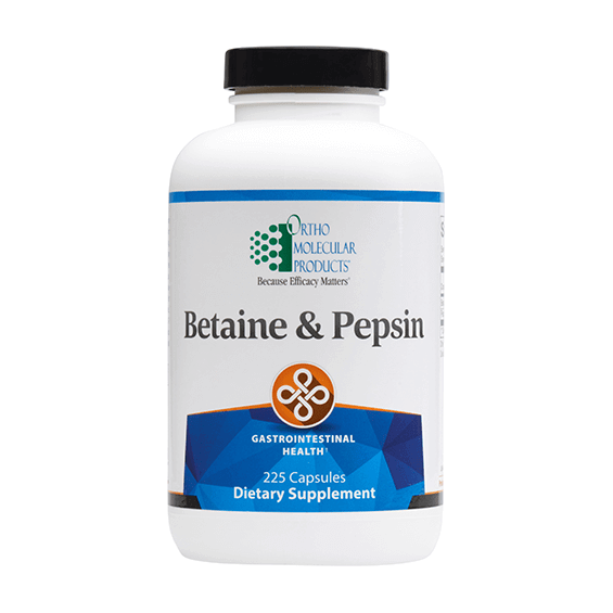 Betaine & Pepsin - 225 Capsules Ortho-Molecular Supplement - Conners Clinic