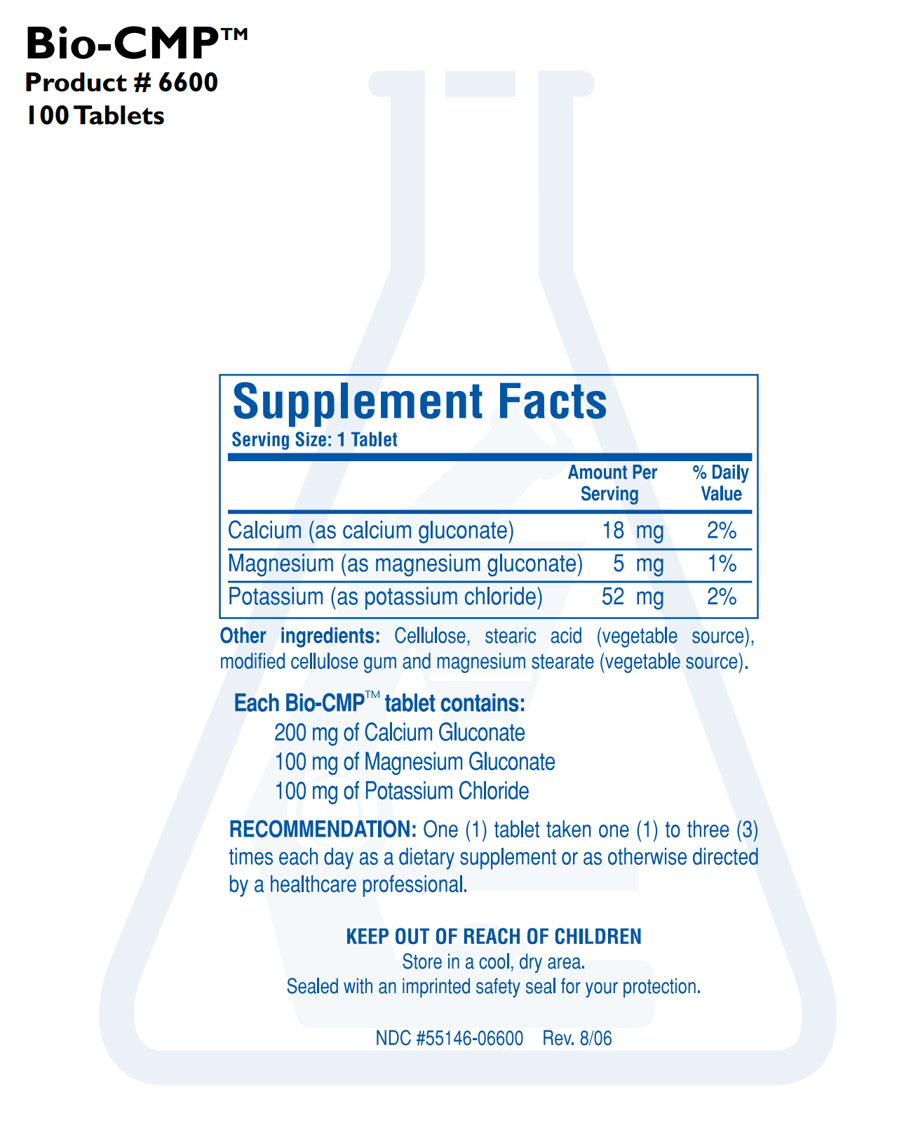 BIO-CMP (250T) Biotics Research Supplement - Conners Clinic