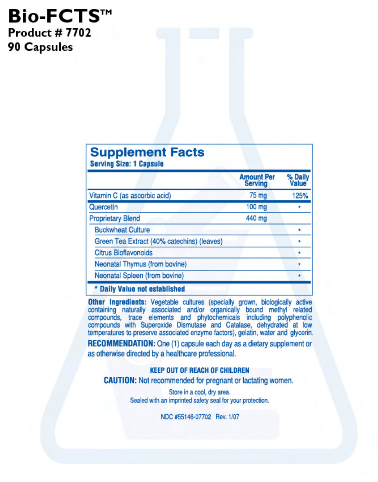 BIO-FCTS (90C) Biotics Research Supplement - Conners Clinic