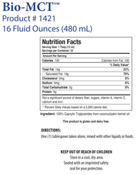 Thumbnail for BIO-MCT (16OZ) Biotics Research Supplement - Conners Clinic