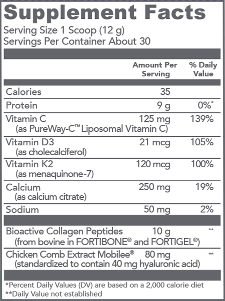 Bioactive Collagen Complex Bone & Joint Support 30 Servings Vital Proteins Supplement - Conners Clinic