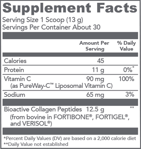 Bioactive Collagen Complex Daily Foundational Support 30 Servings Vital Proteins Supplement - Conners Clinic