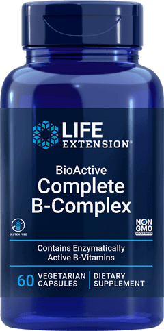 BioActive Complete B-Complex 60 Capsules Life Extension - Conners Clinic