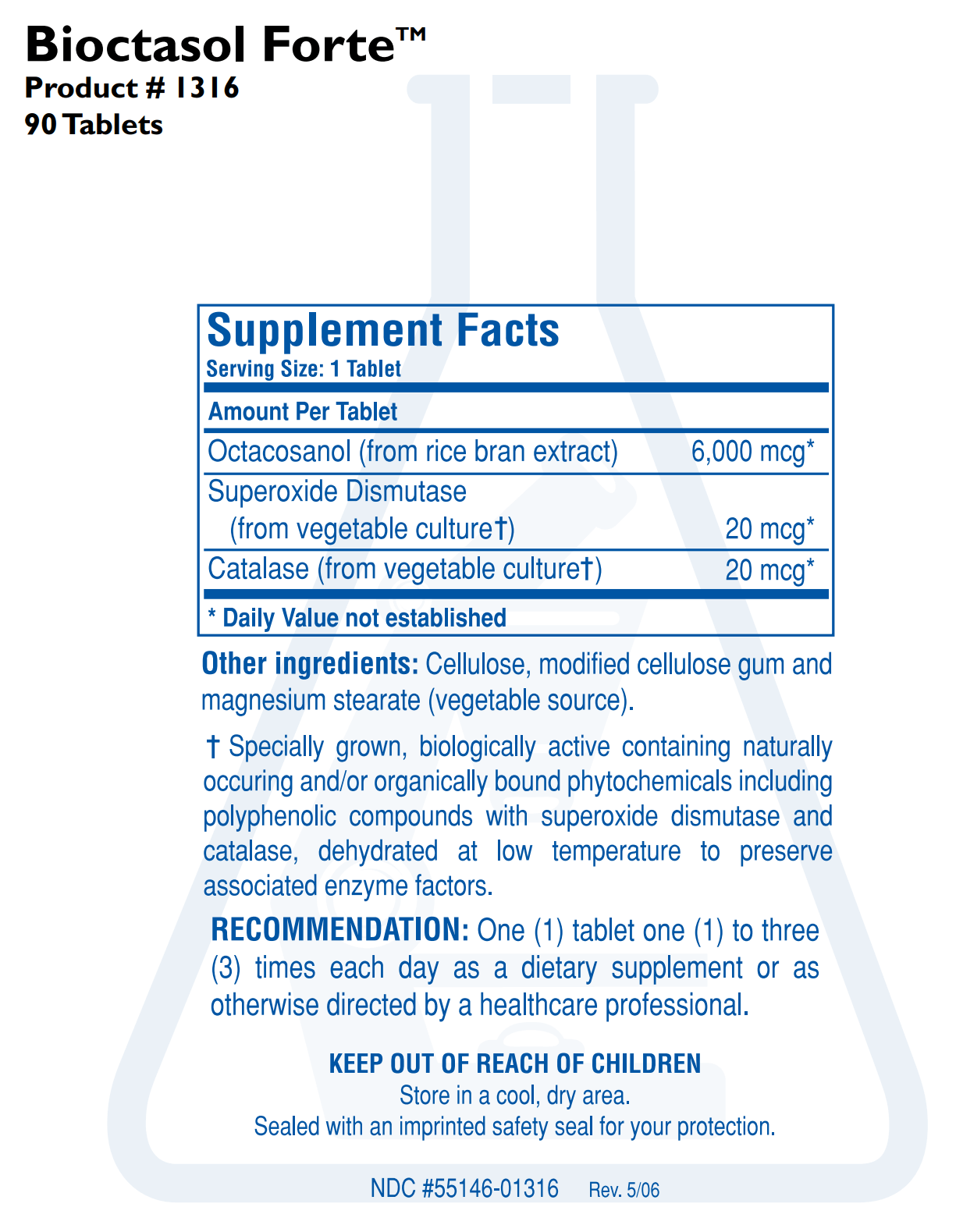 BIOCTASOL FORTE (90T) Biotics Research Supplement - Conners Clinic