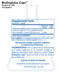 Thumbnail for BIODOPHILUS CAPS (30C) Biotics Research Supplement - Conners Clinic