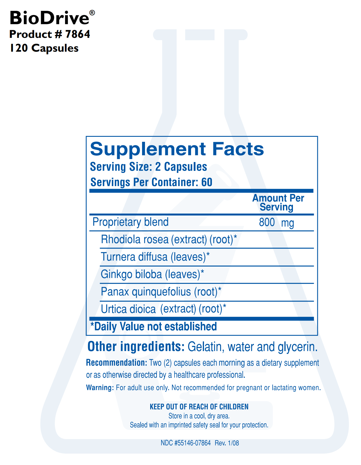 BIODRIVE (120C) Biotics Research Supplement - Conners Clinic