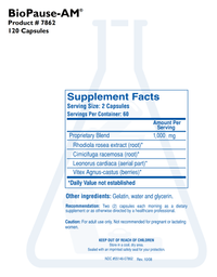 Thumbnail for BIOPAUSE-AM (120C) - [BACKORDERED] Biotics Research Supplement - Conners Clinic