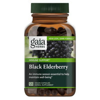 Thumbnail for Black Elderberry 120 Capsules Gaia Herbs Supplement - Conners Clinic