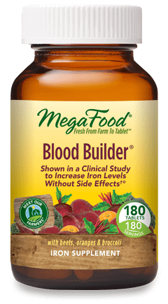 Blood Builder 180 Tablets Megafood Supplement - Conners Clinic