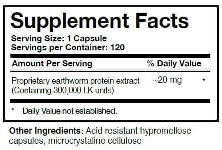 Boluoke® Lumbrokinase - 120 caps Researched Nutritionals Supplement - Conners Clinic