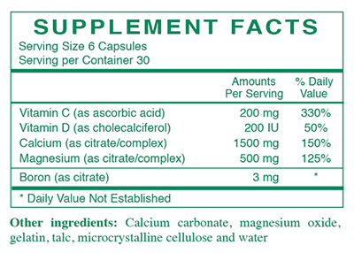 Bone Density Formula 180 Capsules Rx Vitamins Supplement - Conners Clinic